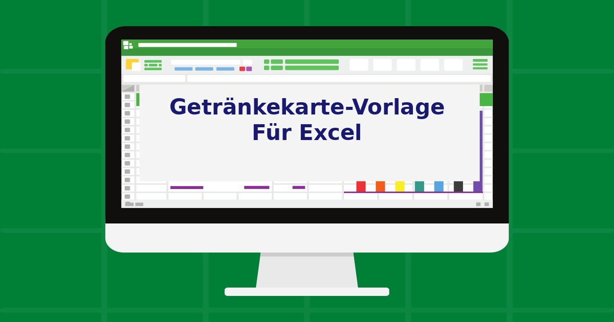 Getränkekarte-Vorlage für Excel Getränkekarte-Vorlage für Excel